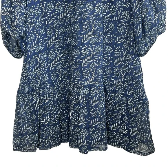 Banjanan Floral Peasant Boho Dress Small Cottage Mini Western Romantic Whimsical - Picture 5 of 11